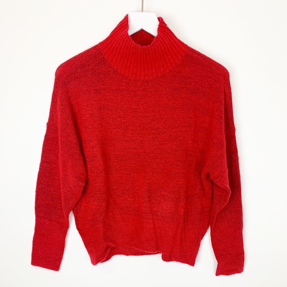 NEW Express Red Mock Neck Sweater Size XS